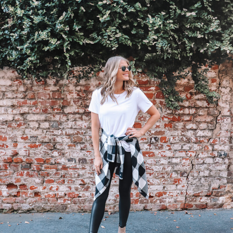 How to Style Faux Leather Leggings